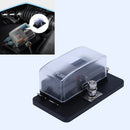 4 Way Blade Fuse Block Box with LED Warning Indicator + Cover for Car Marin