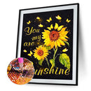 5D DIY Full Round Drill Diamond Paint Sunflower Mosaic Rhinestone Drawing Kit