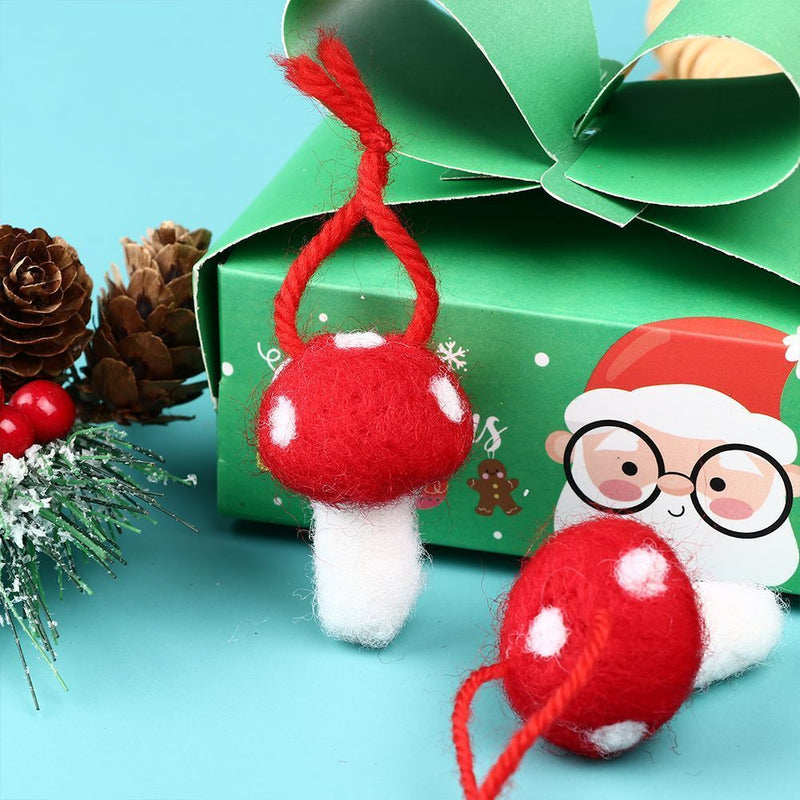Decorations Wedding Xmas Tree Christmas Mushroom Mushroom Hanging Ornament Felt