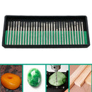 30pcs Diamond Grinding Heads Burr File Rotary Tool Jade Carving Drill Bit Newly