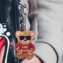 4pcs DIY Full Drill Special Shaped Diamond Painting Bear Rhinestone Keychains