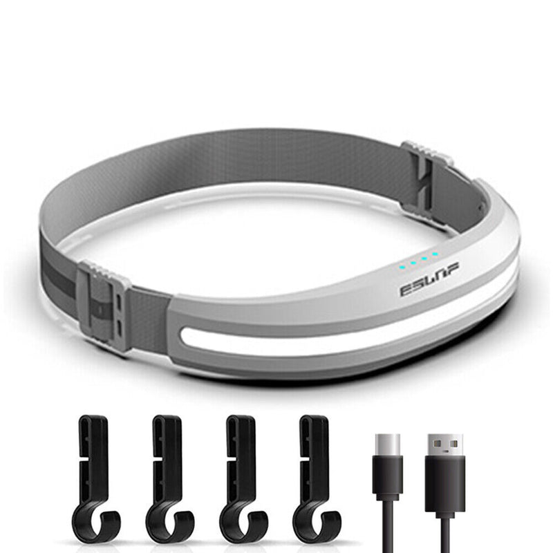 COB LED Flashlight Power Display Powerful Headlamp Reflective for Hiking Fishing