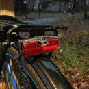 MTB Bike Luggage Rack Light Waterproof Bicycle Rear Seat Reflective Taillight