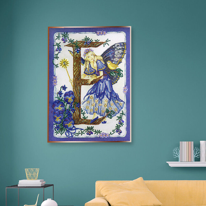 Butterfly Fairy 5D DIY Partial Drill Special Shape Diamond Painting Decor