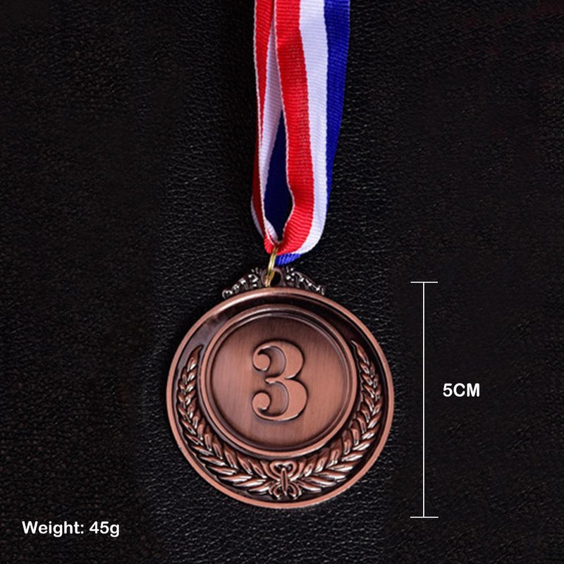 10pcs Children Award Medal Winner Reward Badge Outdoor Game Prize(Bronze 3)