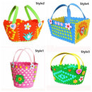 Handle Colorful Storage Creative Activity Handcraft DIY Craft EVA DIY Basket