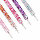 5Pcs Beauty DIY Marbleizing 2 Way Nail Art Manicure Tools Dotting Pen Painting