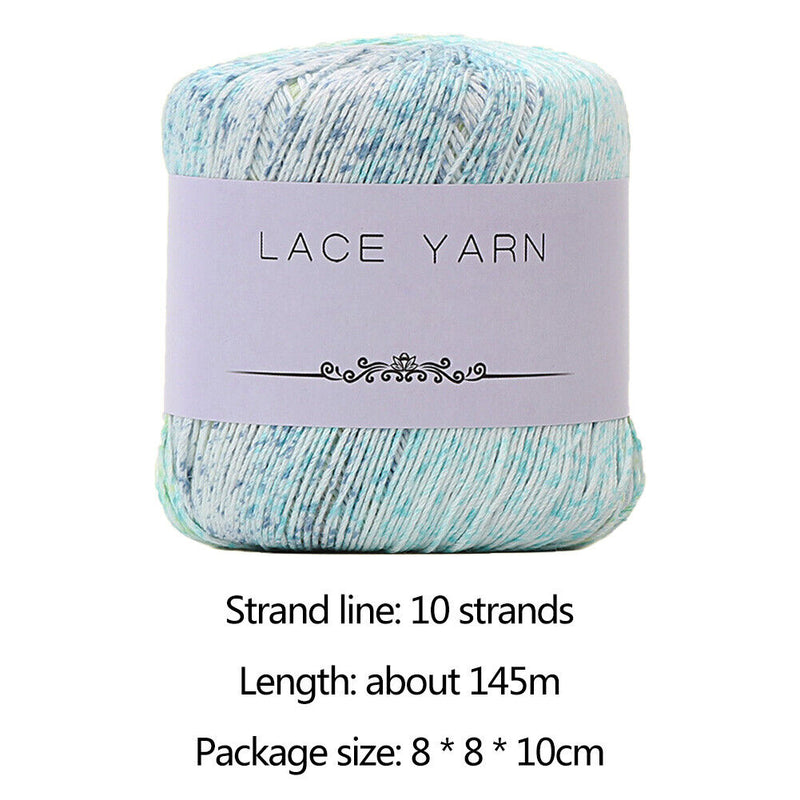 10 Strands Section-dyed DIY Crochet Thread Hand Knitting Sweater Scarf Weave