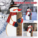 Snowman Gauge - Party Decoration - Measurement Welcome Yard Sign_