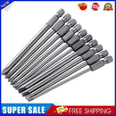 10pcs/set S2 Steel Slotted Phillips Head Batch Electric Screwdriver Bits