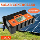 100A Solar Controller Solar Charger Solar Power Controller Battery Charger PW~
