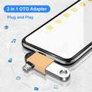 2 in 1 Type-C Micro USB Male to USB3.0 Female Converter Connector OTG Adapter