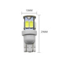 COB LED 5630 9SMD License Plate Light T10 W5W Dome Map Car LED Reading Bulbs