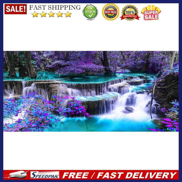 Diamond Embroidery Waterfall Scenery Picture Rhinestone Cross Stitch Home D