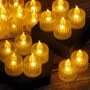 24pcs Candle Wedding Decorative Candles for Weddings Led Light Bedroom Deco