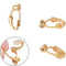 Pierced 20 Pcs Earring Clip Earring Converter Earring Parts Jewelry Accessories