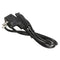 1M EU 3 Prong 2 Pin AC Laptop Power Cord Adapter Cable Black