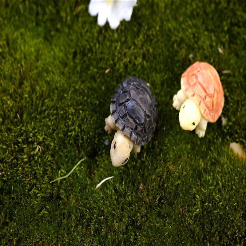 DIY Crafts Garden Bonsai Moss Tank Decor Ornaments Mini Turtles Fish Decoration