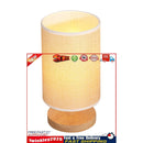 Bedside Table Lamp, Dimmable USB LED Light with Fabric Shade Wood Base (B) Newly