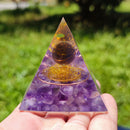 Energy Generator Orgone Pyramid Crystal Jewelry Yoga Meditation Stone (A) Newly