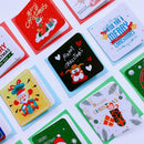 Favors With Envelope Merry Christmas Postcard Mini Greeting Cards Xmas Patterns