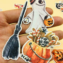 33pc Halloween Stickers Lot Die-cuts For Junk Bullet Hot Journal E8C0 H7O9