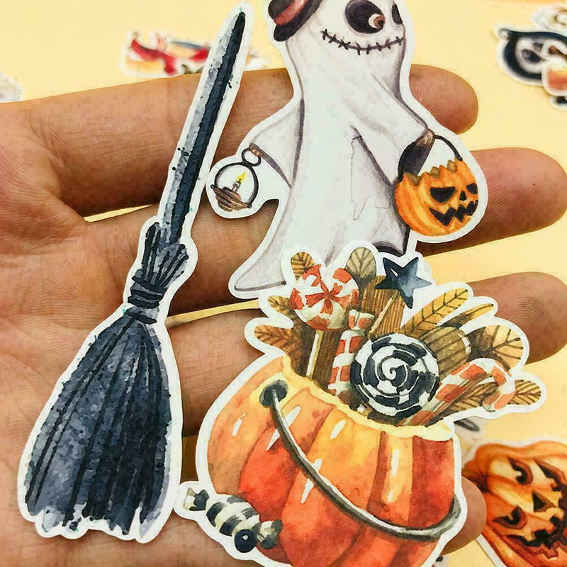 33pc Halloween Stickers Lot Die-cuts For Junk Bullet Hot Journal E8C0 H7O9