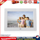 HD Digital Photo Frame Electronic Music Playing Picture Frame (EU White) Newly