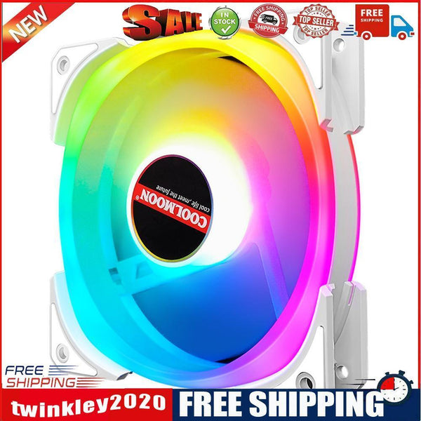 COOLMOON 120mm Small 6Pin Cooling Fan Chassis Desktop ARGB Quiet Radiator