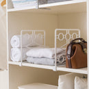 Closet Shelf Dividers Wardrobe Clothes Organizer Partition Shelves (White) Newly