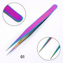 Straight Extension Tools Eye Lashes Tweezer False Eyelashes Clip Applicator