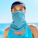 Breathable Cycling Solid Color Face Cover Riding Sunscreen Scarf Outdoor Bandana