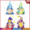 DIY Cross Stitch Partial Embroidery Kit Four Goblin Cartoon Stamped Decor #F