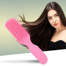 Nine Claw Comb Scalp Massage Brush Anti-static Hair Styling Comb (Pink)