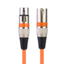 5.9ft DMX Stage DJ Cable  XLR 3Pin Male to Female Connector Wire (Orange) Newly