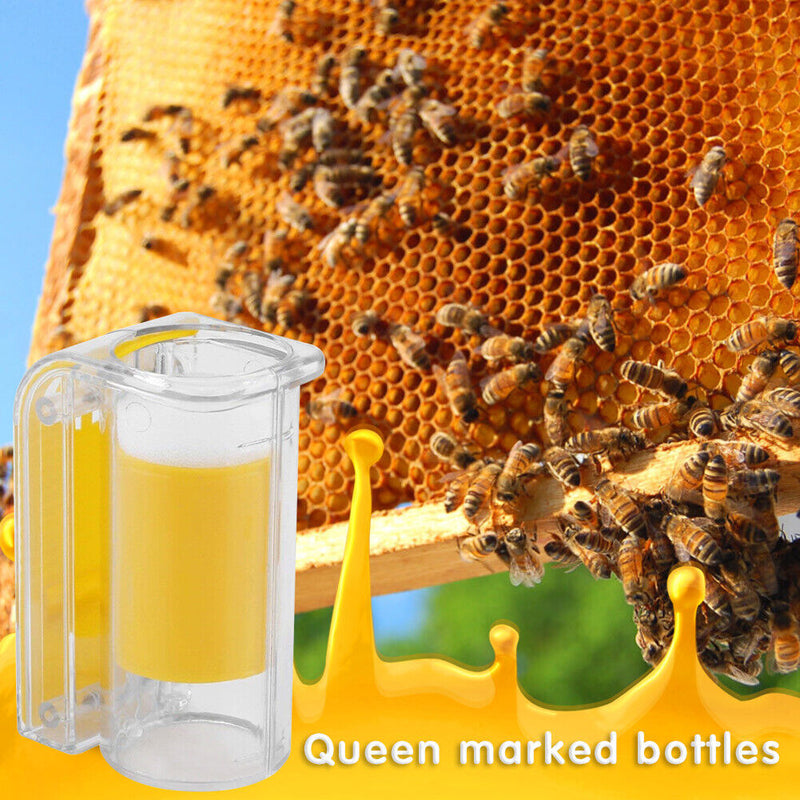 Bee Queen Marker Bottle Mark Plastic One Handed Marking Catcher with Plunger