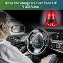 Car Boat Motorcycle LED Digital Voltmeter with On/Off Switch Low Voltage Alarm