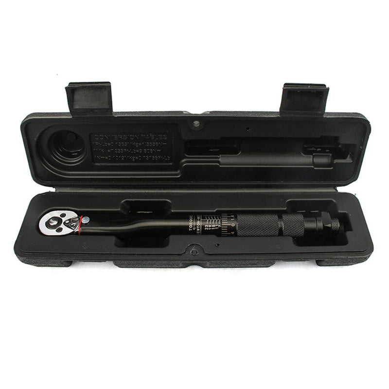 Adjustable 1/4'' Torque Wrench Hand Spanner 2-24N Torque Wrench Ratchet Tool{