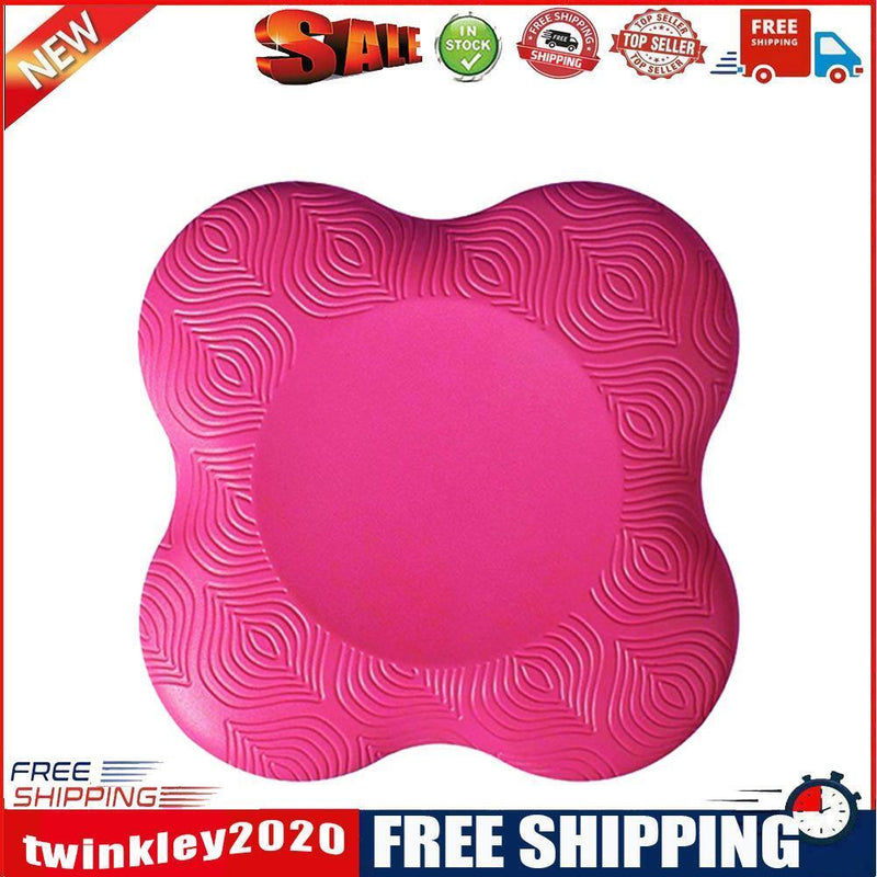 Yoga Knee Pad Elbows Hands Wrist Cushion for Plank Fitness (Rose Red 1pc)