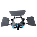 85mm 3 Blades Camera Mat Box Lens Hood Follow Focus Height Adjustable For