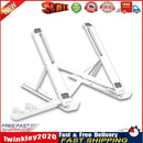 Foldable Laptop Stand Notebook Adjustable Riser Cooling Bracket (White) Newly