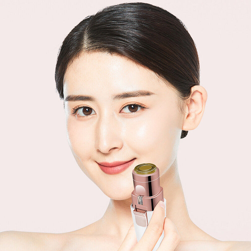 2 in 1 Women Electric Facial Hair Remover Eyebrow Shaver Trimmer Epilator