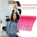 10pcs Hair Care Clips Stainless Steel Hairdressing Sectioning Clamp (Pink) Newly