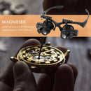 LED Lamp Headband Watch Magnifier Illuminated Jewelry Head Lens Optical Magnifier