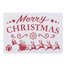 Decorative Merry Christmas Scrapbooking Layering Stencils Painting Template