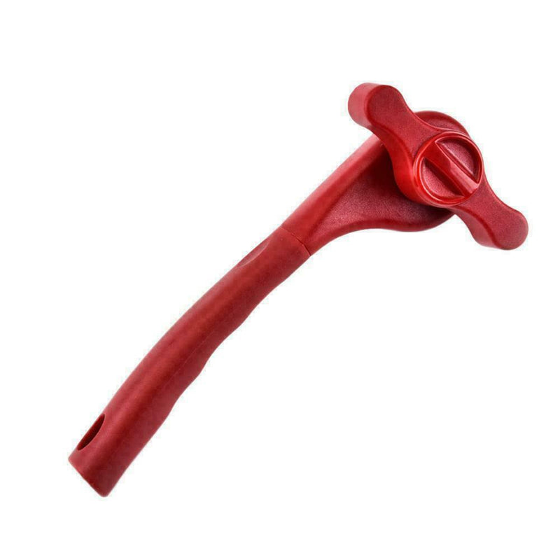 Red Manual Can Opener Safe Cut Lid Edge Smooth Side Q4N3 Professional G8V4