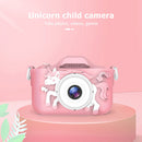Kids Mini Camera Cute Horse Digital Camera Children Educational Toys (Pink)