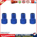 4x Presta to US Bike Tire Valve Adaptor Converter Aluminum Adapter (Blue) Newly