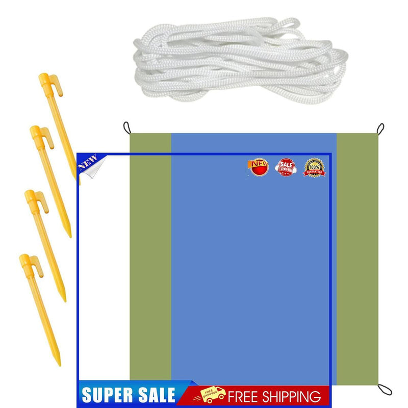 Sun Shade Sail Outdoor UV Block Cloth Cover Square Canopy Awning Screen (B)