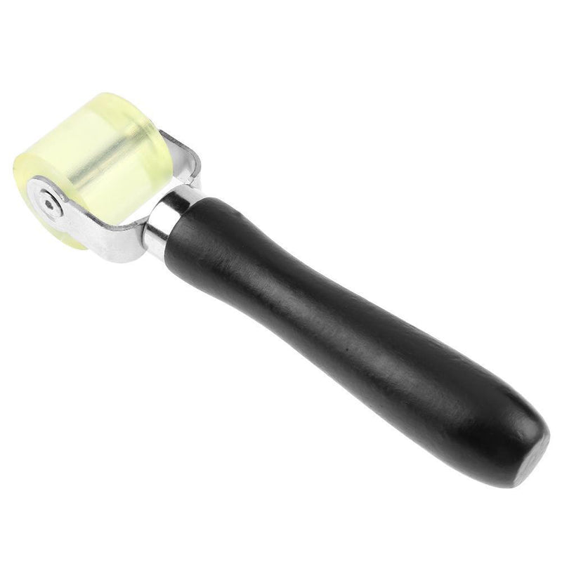 Wooden Grip Auto Sound Deadener Application Clear Yellow Rubber Roller